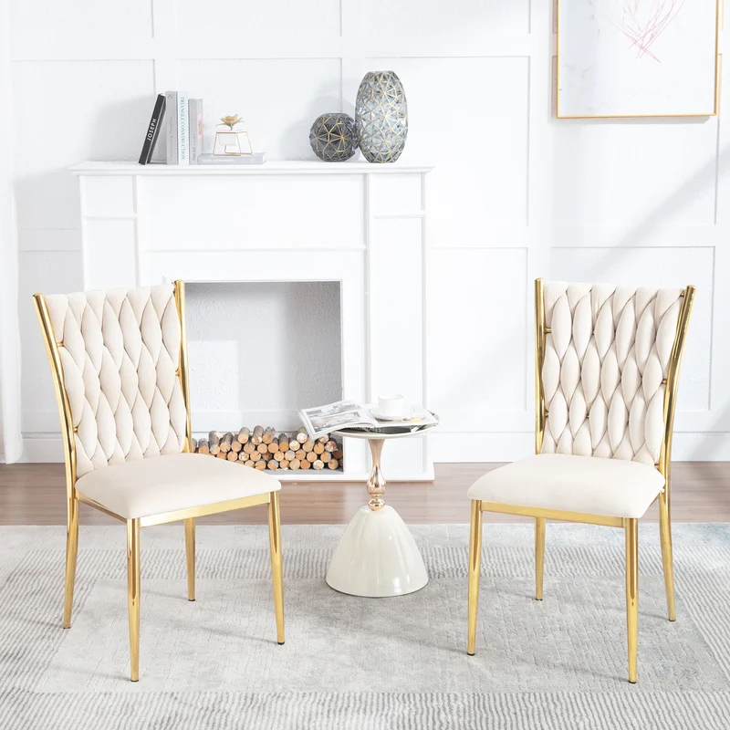 Eetkamerstoelen – Stoelen – Dining Chairs – Velvet Stoelen – Tafels Stoelen – Zacht Velvet – Metalen Frame