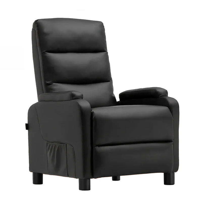 Relaxstoel – Relaxfauteuil – Verstelbare Stoel – Lounger – Zithoekstoel – Verstelbare Rugleuning 90-160° – PU Kunstleer Met Metalen Frame