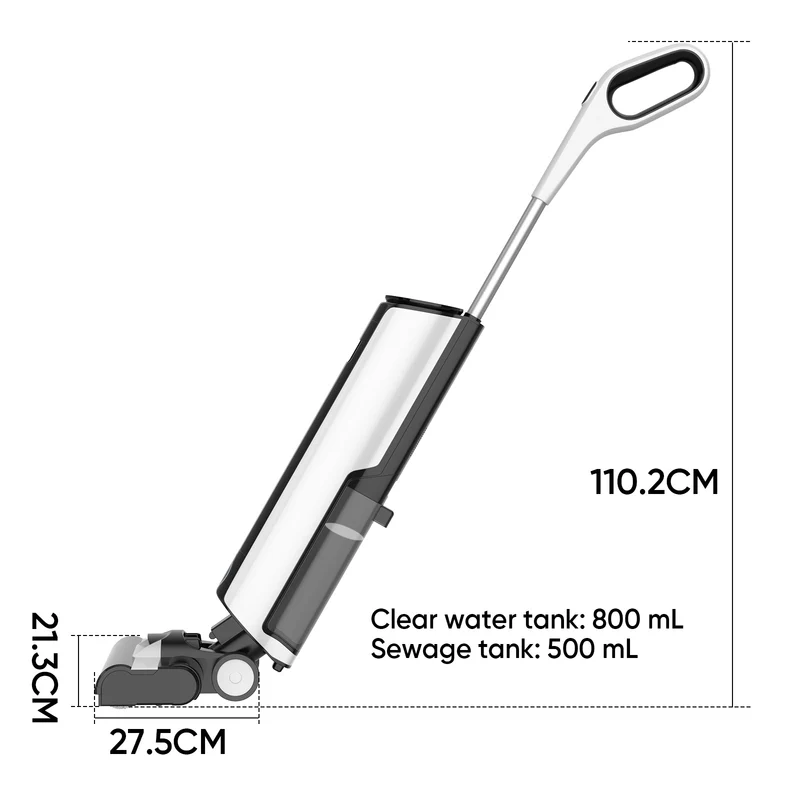 Dweilrobot – Stofzuigrobot – Robotstofzuiger – Schoonmaakrobot – Vloerreiniger – Krachtige Borstelloze Motor – Groot Waterreservoir 800 ml