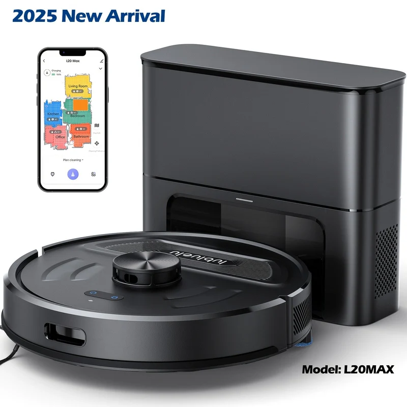 Robotstofzuiger L20Max – Robotstofzuiger – Robot Cleaner – Stofzuigrobot – Automatische Stofzuiger – 5500Pa Zuigkracht – 3-in-1 Zuigen Vegen Dweilen