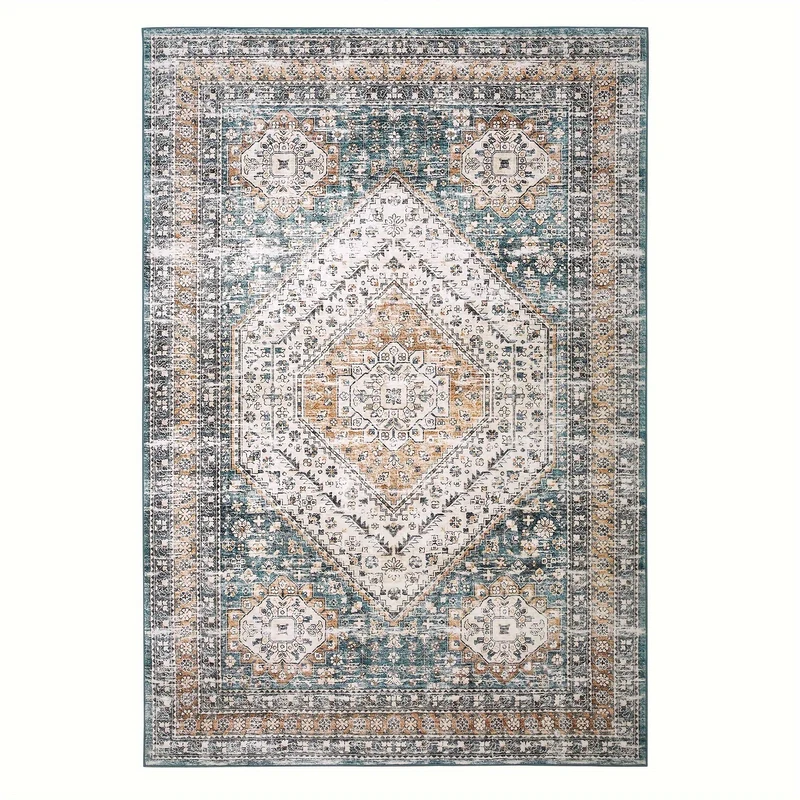 Vintage vloerkleed – vloerkleed – tapijt – karpet – vloermat – 240x340 cm – wasbaar – antislip rubber achterkant