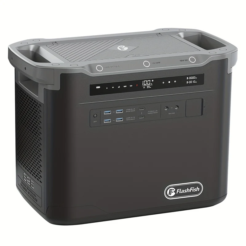 Powerstation – Noodstroomaggregaat – Draagbare Generator – Energieopslag – Powerbank – 1997Wh LiFePO4 Batterij – Snel Opladen 1,3 Uur