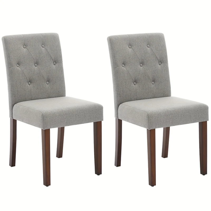 Eetkamerstoel – Keukenstoel – Stoel – Kuipstoel – Fauteuil – Gestoffeerd Met Padded Zitkussen – Stevig Houten Onderstel