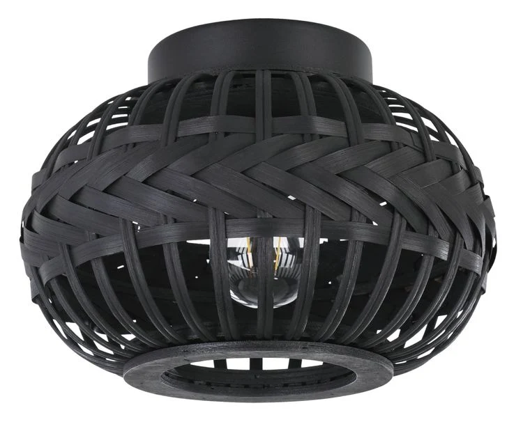 Eglo LED plafondlamp Towcester zwart ⌀26cm warm wit dimbaar