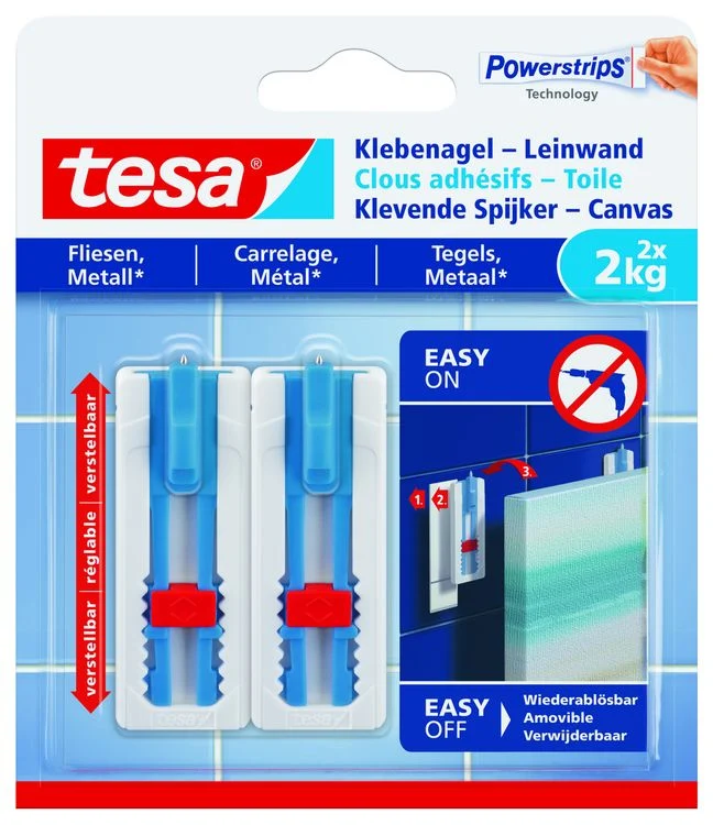 Tesa Powerstrips klevende spijker wit 2kg
