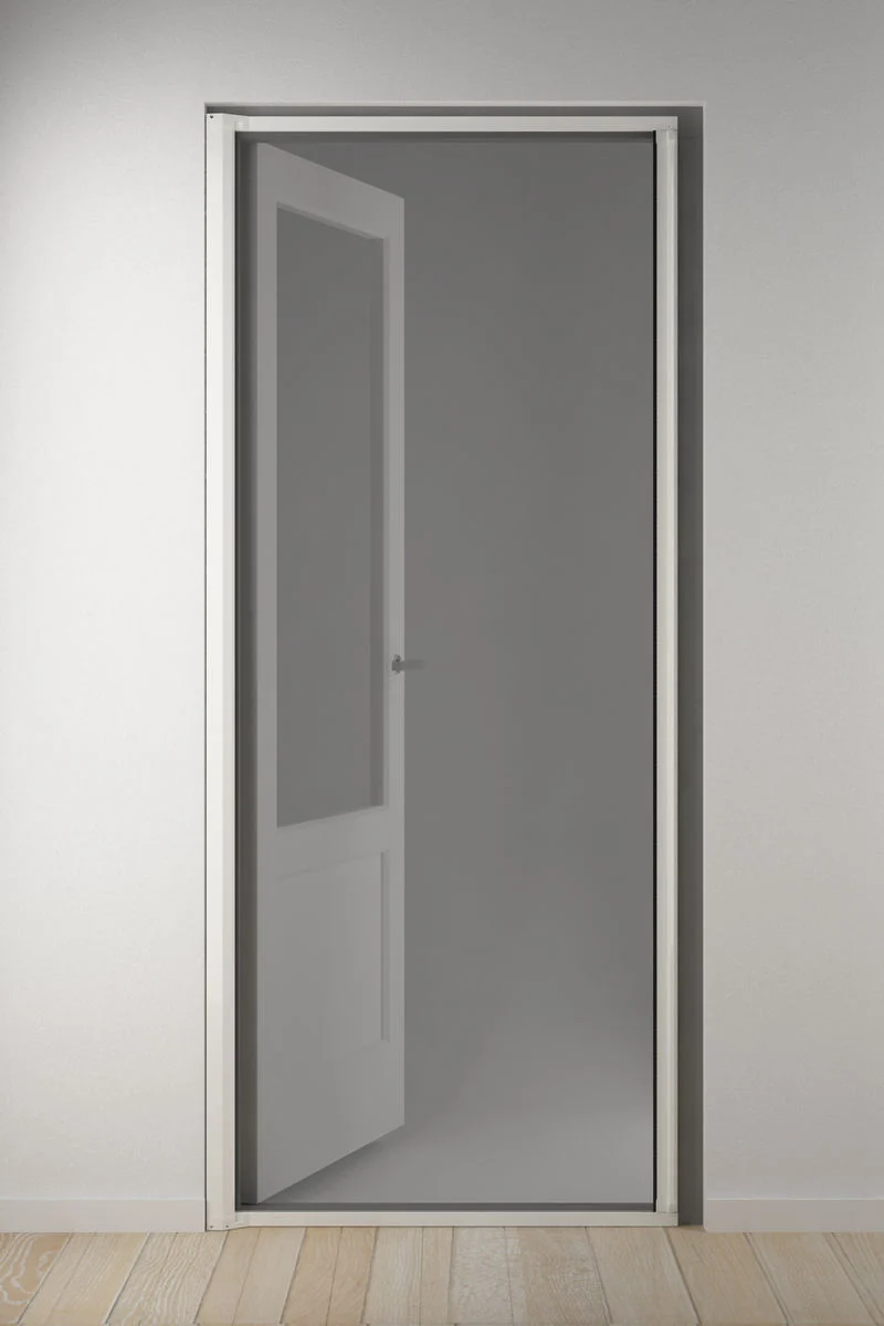 Hamstra rolhor voor deur grijs 215x110cm