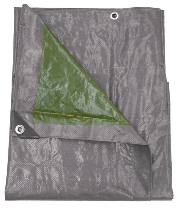 Talen afdekzeil grijs, groen 5x8m
