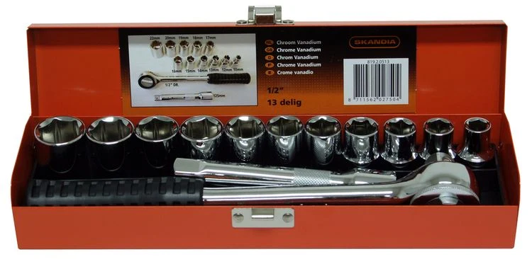 Skandia dopsleutelset 1/2" 13-delig