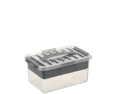Sunware Q-line opbergbox 6L kunststof transparant 1-vaks