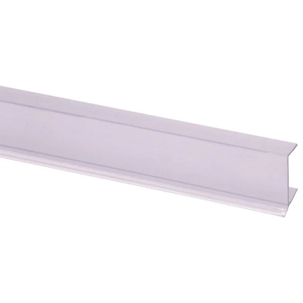 Keukenplintprofiel kunststof transparant 13x24mm 2,6m