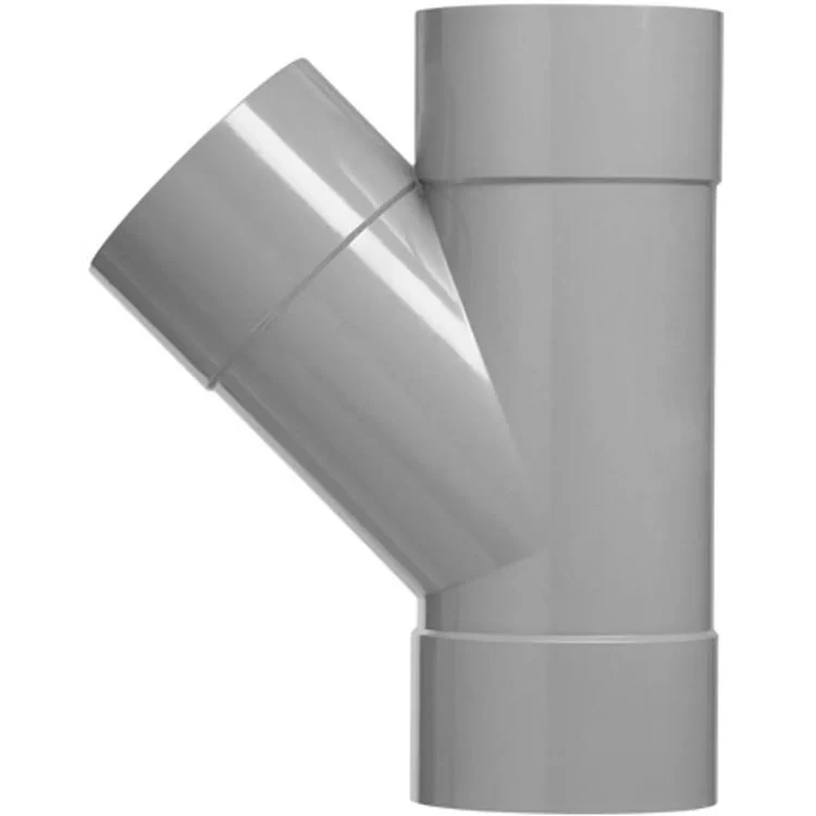 PVC T-stuk 45º DW 3xlijmmof 32x32mm