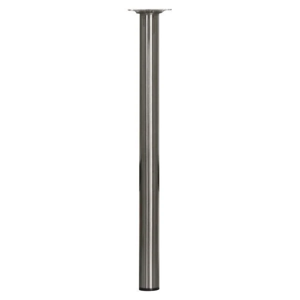 Meubelpoot rond RVS zilver ⌀3x40cm