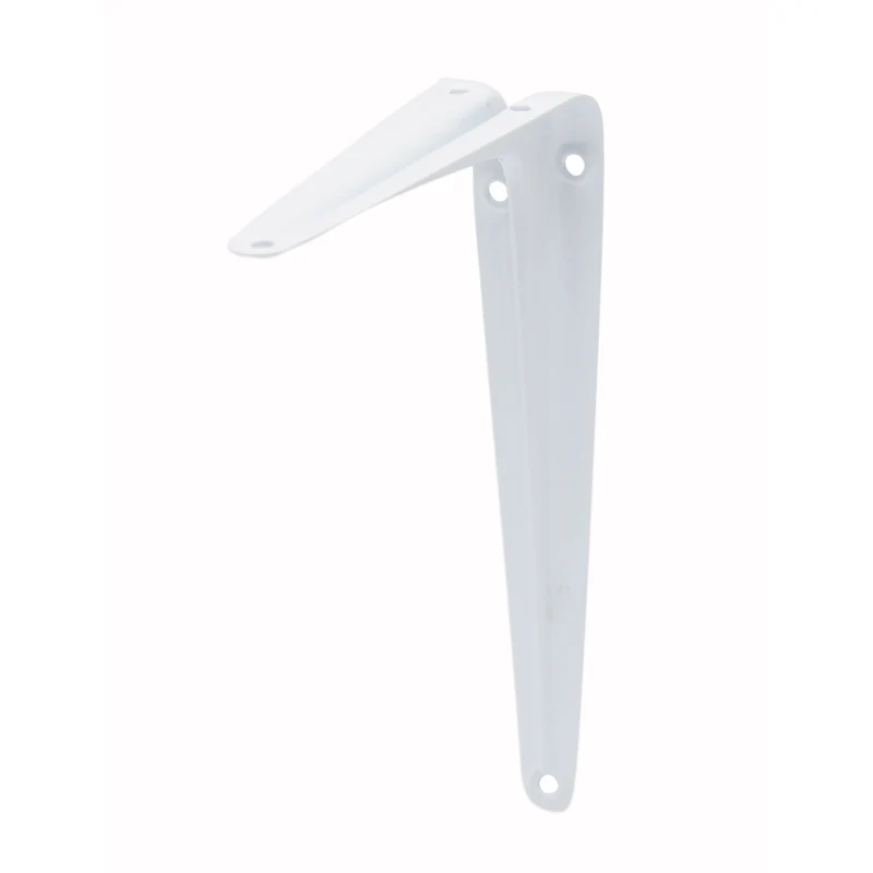 Duraline plankdrager enkel staal wit 15x20cm