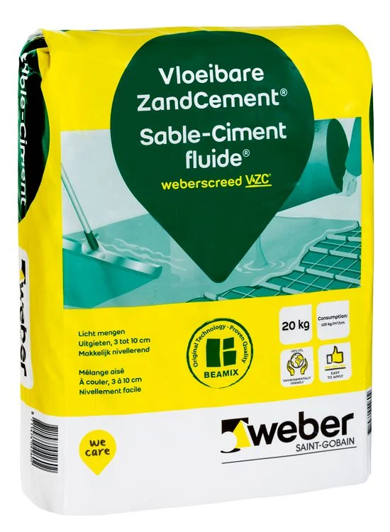 Weber Beamix vloeibare zandcement grijs 20kg