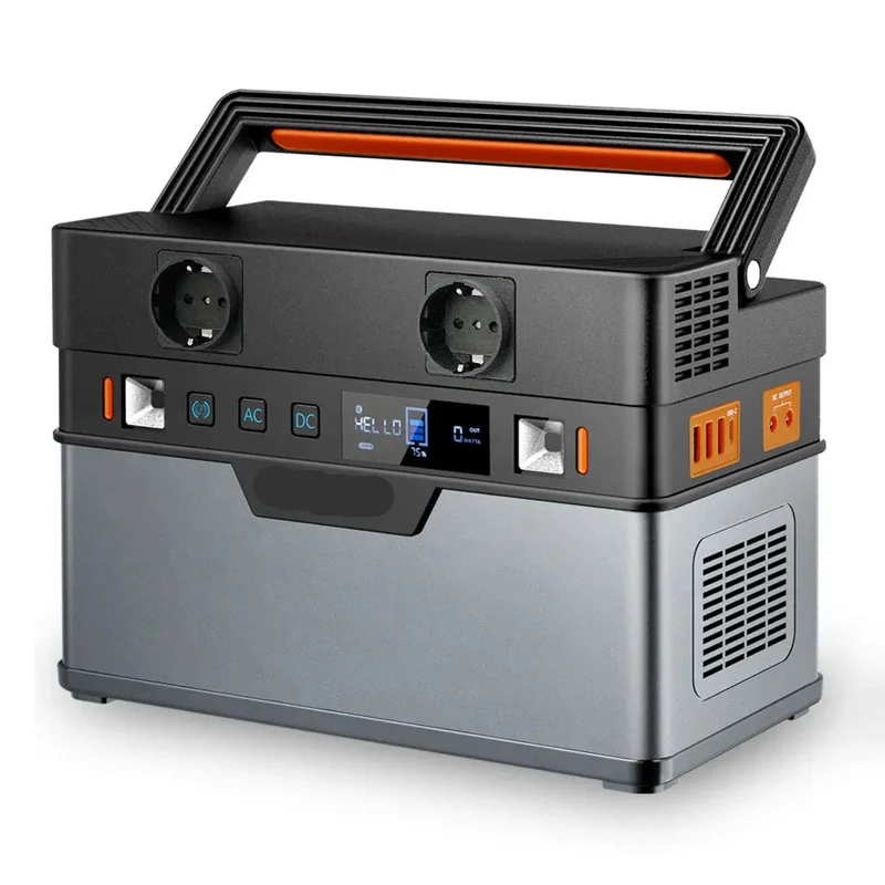 Draagbare Powerstation - Powerbank - Stroomgenerator - Generator - 700W Vermogen – 110 / 230V - Zonne-energie Compatibel – Meerdere Uitgangen – Geschikt voor Kamperen & Noodstroomvoorziening