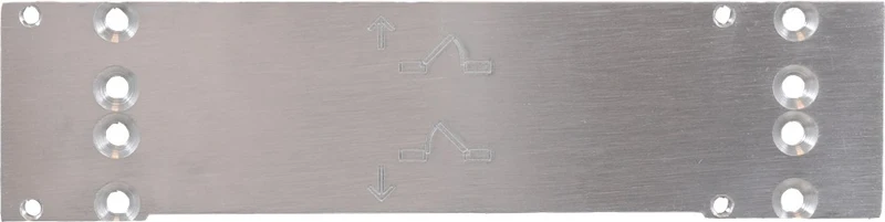 Oxloc MONTAGEPLAAT TBV OX3400 ZILVERGR./ZWART VOOR DEURDRANGER