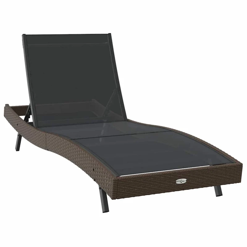 Loungechair – Loungestoel – Fauteuil – Relaxstoel – Tuinstoel – Verstelbaar Rugleuning 5-standen – Weerbestendig Poly Rattan Met Stalen Frame