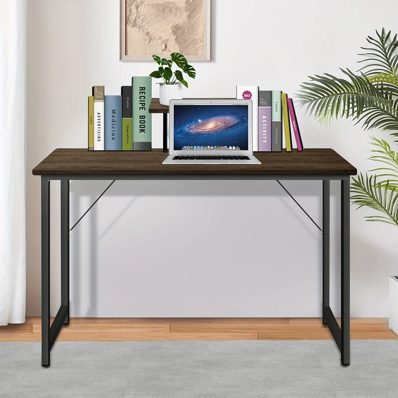 Ergonomic Home Office Desk With Monitor Stand | 100x50x75cm Space-Saving Computer Table | Commercial-Grade Office Desk 75cm Height