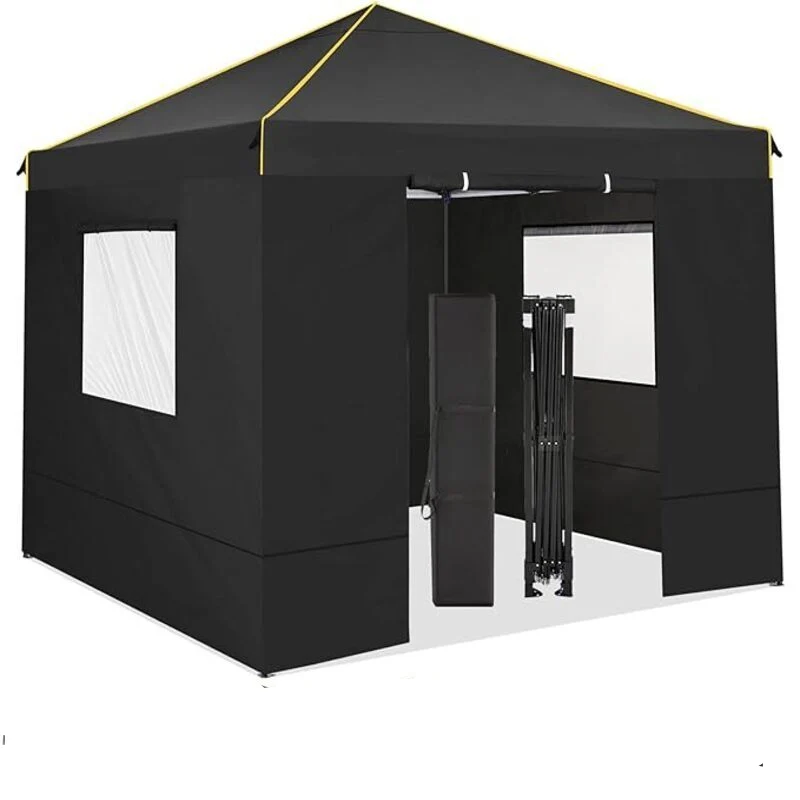 Partytent Vouwtent Vouwbare Tent Outdoor Tent Overkapping – Zwart – 3,05x3,05 Meter – Waterdicht En Weerbestendig – Stevig En Snel Op Te Zetten