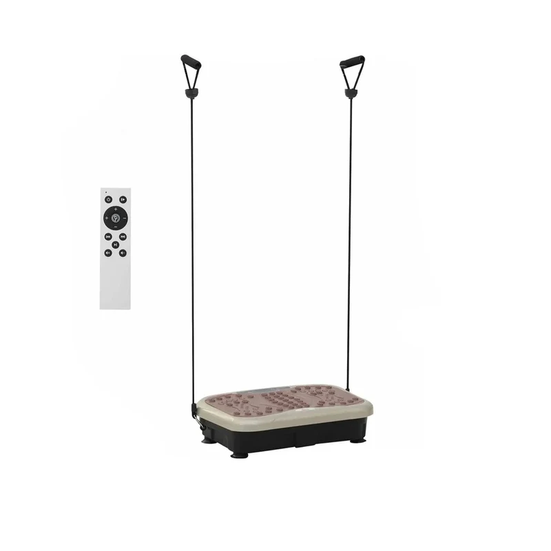 Trilplaat Fitness - Trilplaat - 99 Snelheden - LED Display - 120 kg - 200W - Inclusief Weerstandsbanden - en Afstandsbediening - Voor Spiertraining - en Vetverbranding - 54 x 33 x 14 cm