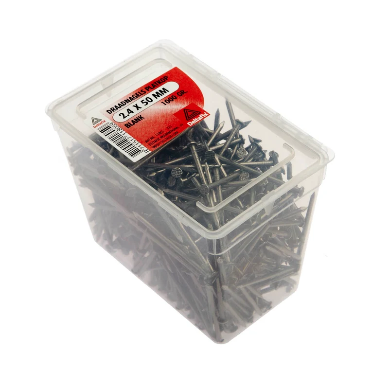 Deltafix draadnagel blank staaldraad blank 2,4x50mm 1kg