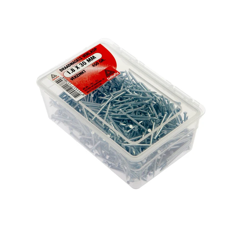 Deltafix draadnagel verzinkt staaldraad zilver 1,8x30mm 450gr