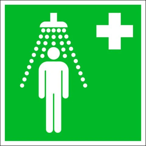 Pickup pictogram veiligheidsdouche 150x150mm