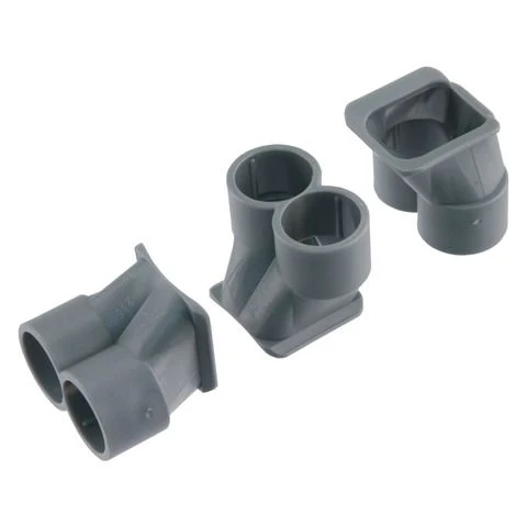 Attema spruitstuk 5/8" grijs dubbel