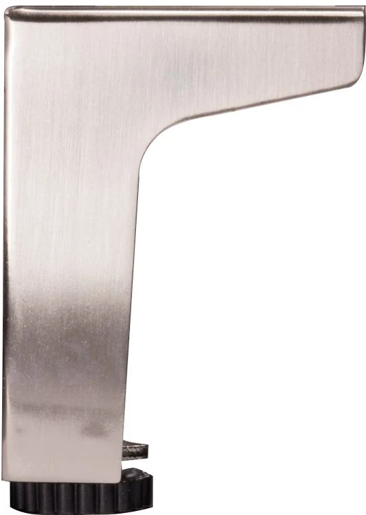 Meubelpoot vierkant metaal zilver 7,5x7,5x10cm