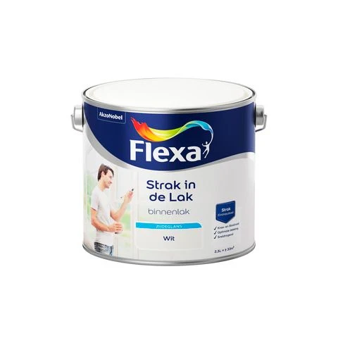 Flexa Strak in de Lak zijdeglans wit 2,5l