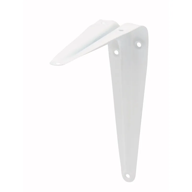 Duraline plankdrager enkel staal wit 15x12,5cm