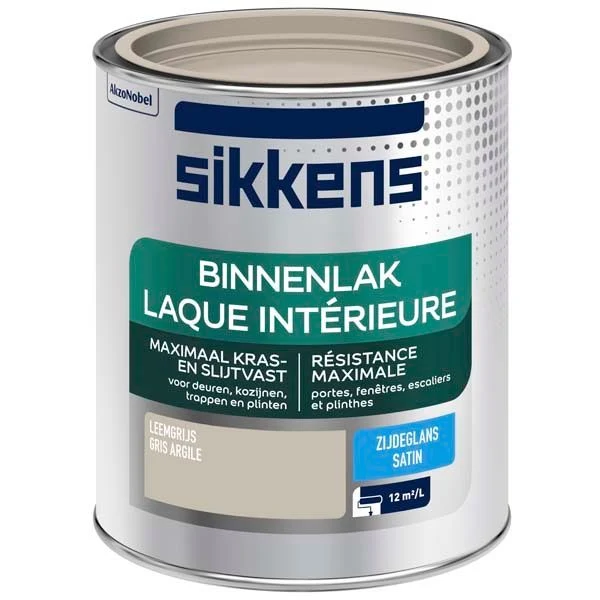 Sikkens Binnenlak zijdeglans leemgrijs 750ml