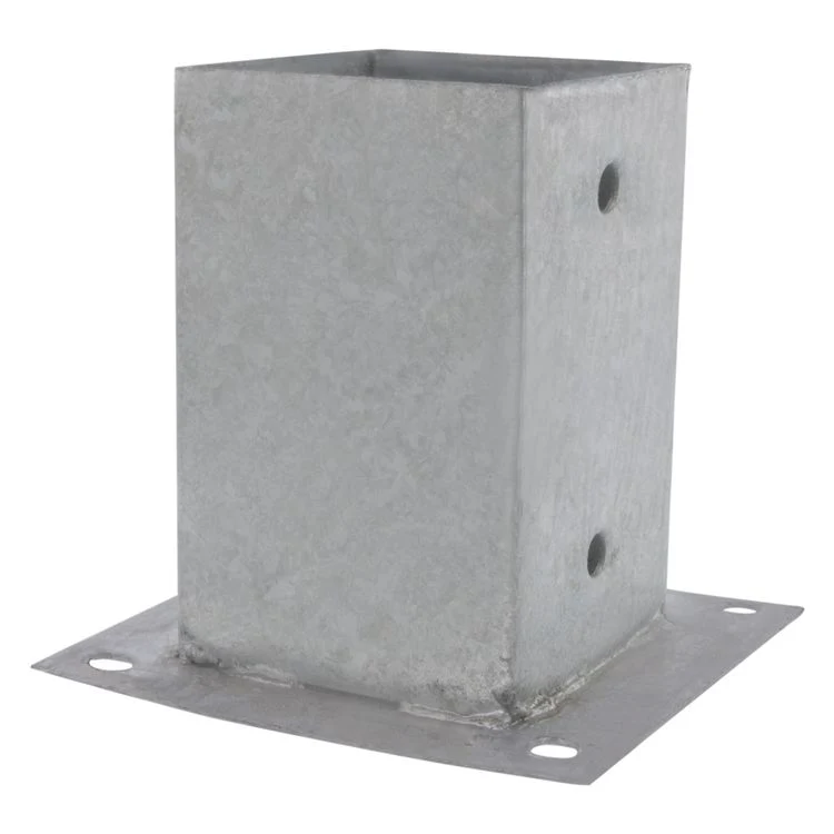 Paalhouder metaal 9x9cm