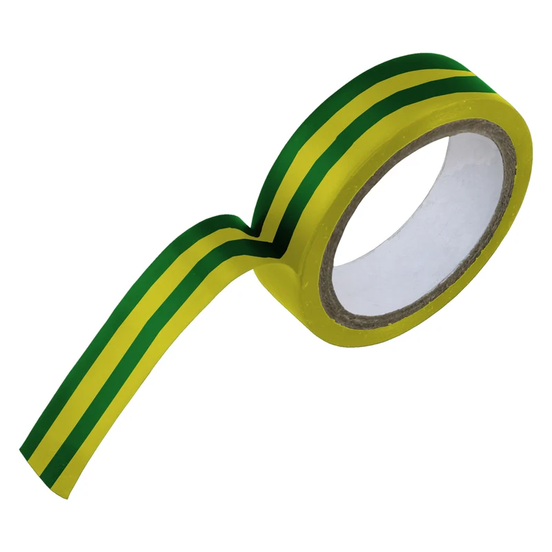 Isolatieband geel/groen 15mm 4,5m