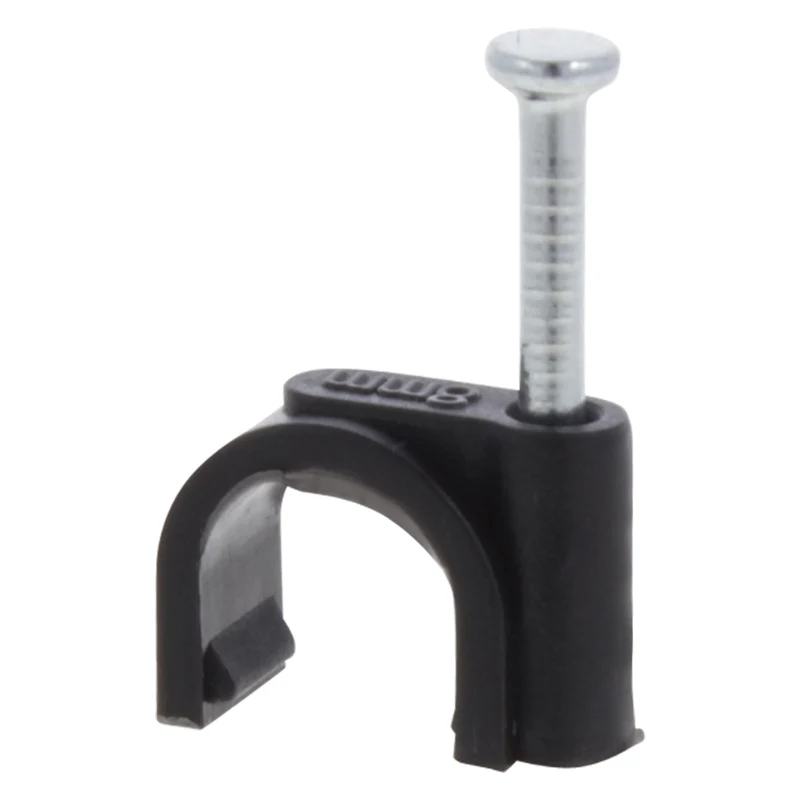 Q-Link kabelclip rond 8mm zwart 50 stuks