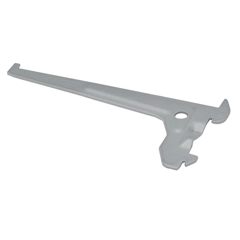 Duraline plankdrager staal mat zilver 15cm