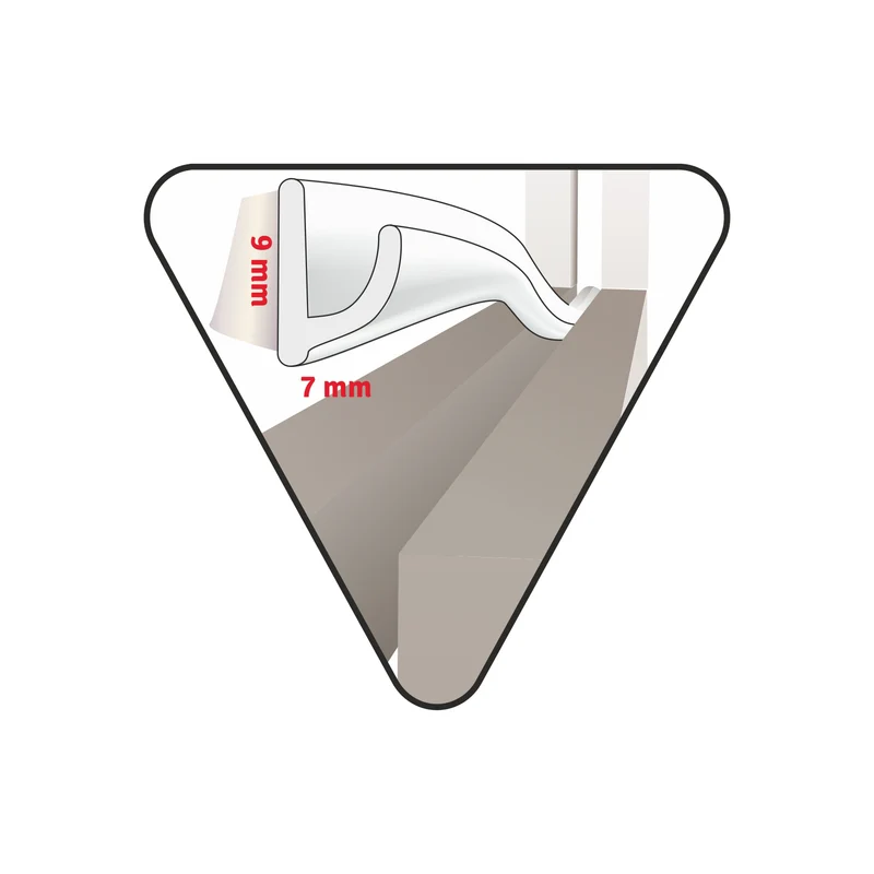 Deltafix tochtstrip v-profiel V-profiel wit