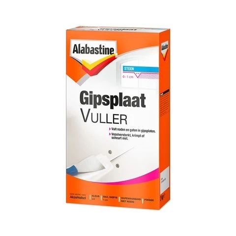 Alabastine gipsplaatvuller wit 2kg