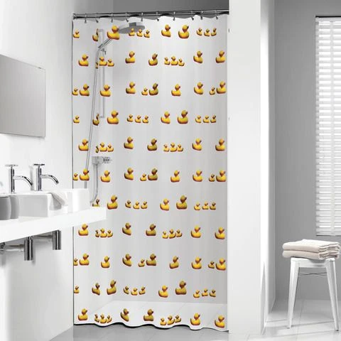 Sealskin douchegordijn Duckling eendjes geel 180x200cm