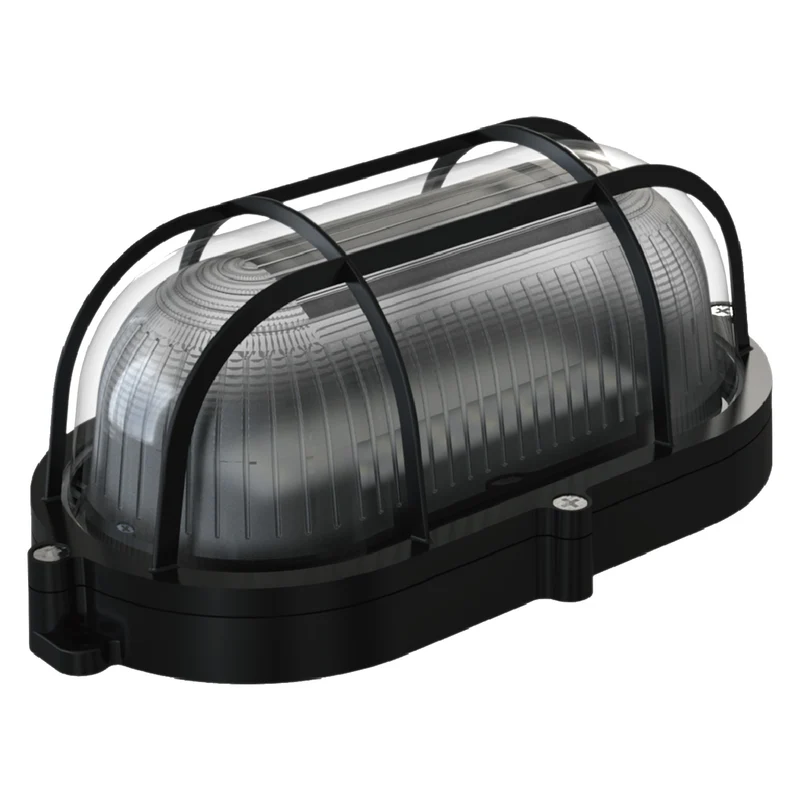 Q-Link Bullie LED ovaal zwart 7W