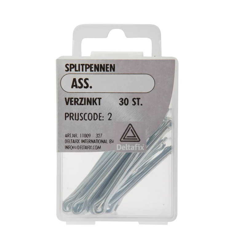 Deltafix splitpen verzinkt 32, 40, 42mm 30st