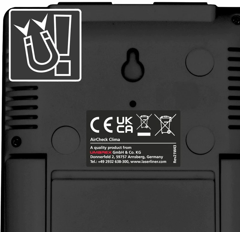 Laserliner AIRCHECK CLIMA (TEMP, %RH,CLOCK,TIMER)