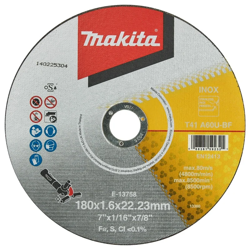 Makita DOORSLIJPSCHIJF RVS