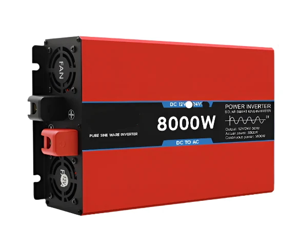 Omvormer – Spanningsomvormer – Stroominverter – Zuivere Sinusomvormer – Power Inverter – 5000W Continu Vermogen – Digitale LED Display
