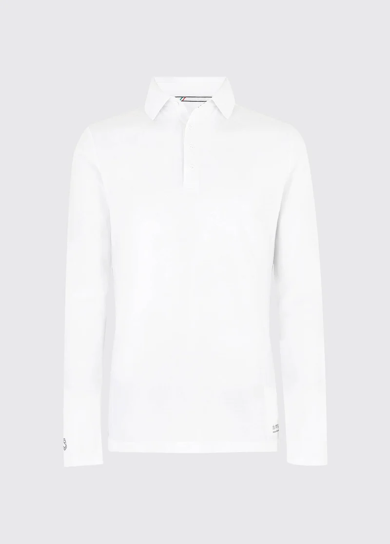 Freshford Lange Mouw Poloshirt UPF 40 - White