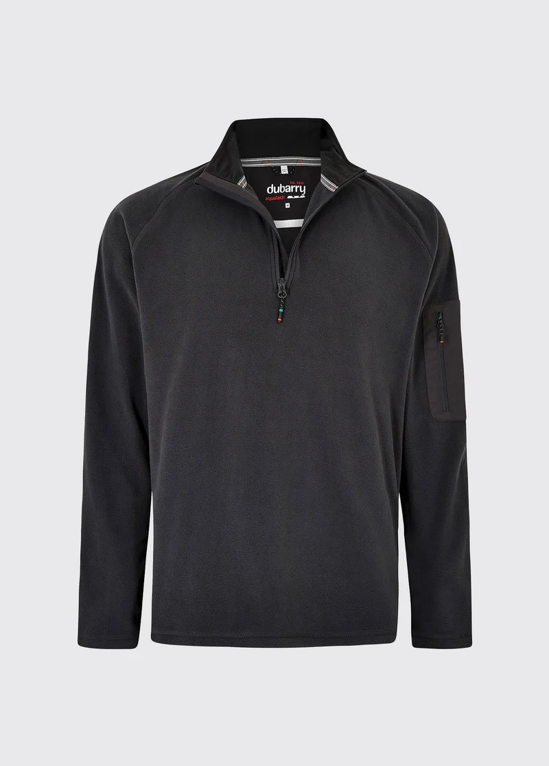 Valencia Fleece, Heren Halve Rits - Graphite