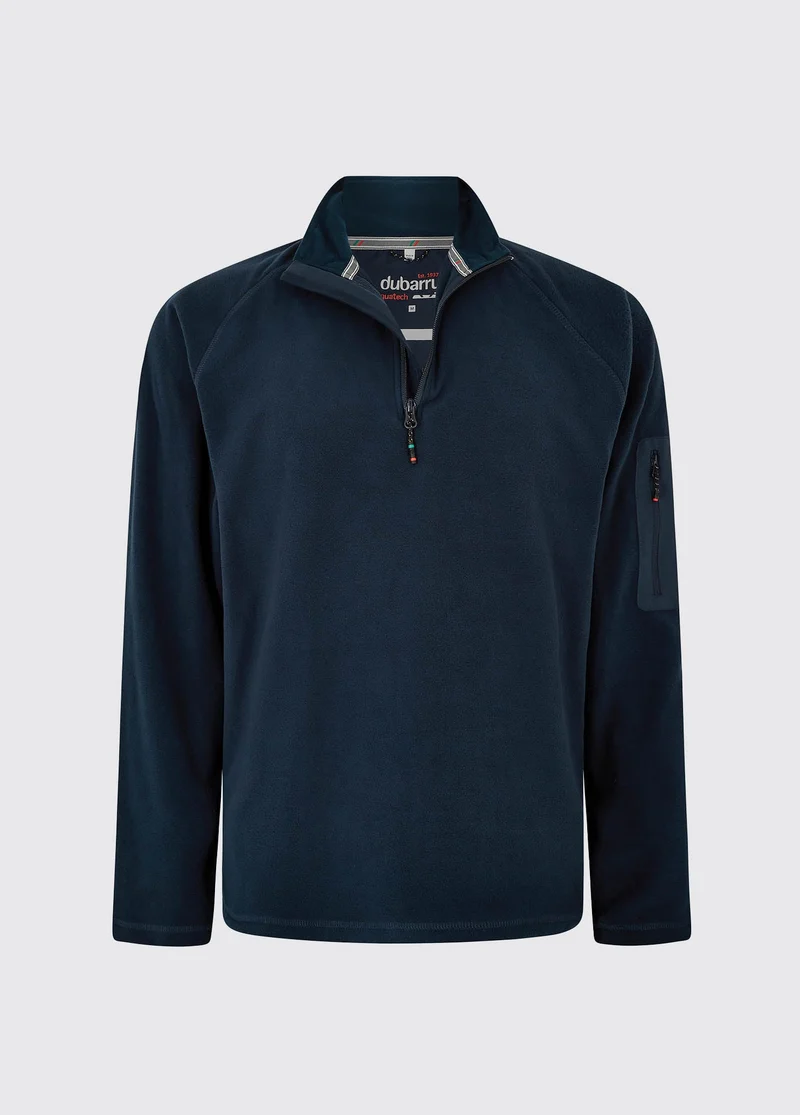 Valencia Fleece, Heren Halve Rits - Navy