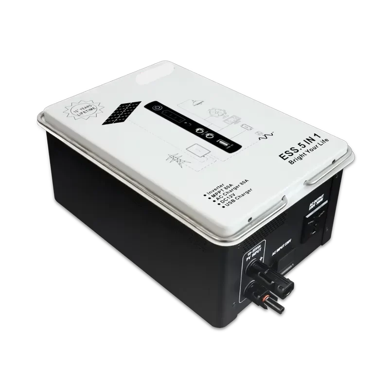 Off-Grid Zonne-Energiesysteem – Compact – Draagbaar – Solar Power – Noodstroom – 500W Zuivere Sinusgolf – 1 kWh LiFePO4 Batterij