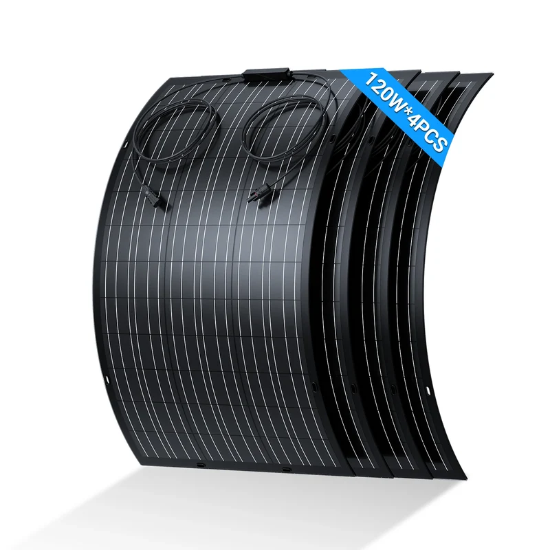 Flexibel Zonnepaneel – Lichtgewicht Paneel – Ultra Dun – Waterdicht IP67 – 120W Vermogen – ETFE Coating