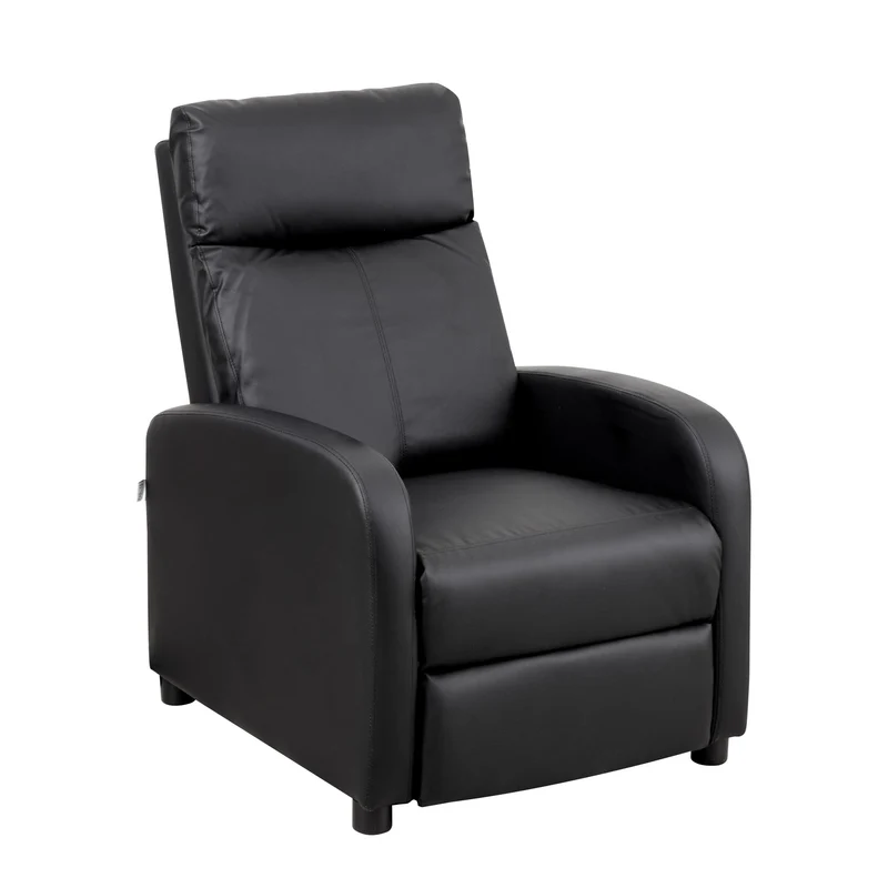 Elektrische Relaxfauteuil – Relaxstoel – Loungefauteuil – Verstelbare Stoel – Recliner – Zacht Schuim – Afstandsbediening & Voetensteun – Compact 66x75x99 cm